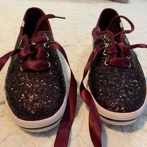 NWOT Kate Spade Glitter Keds Size 7